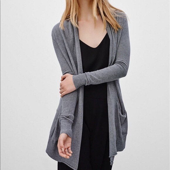 Wilfred Sweaters - Aritzia Wilfred Silk Cashmere Flaubert Cardigan